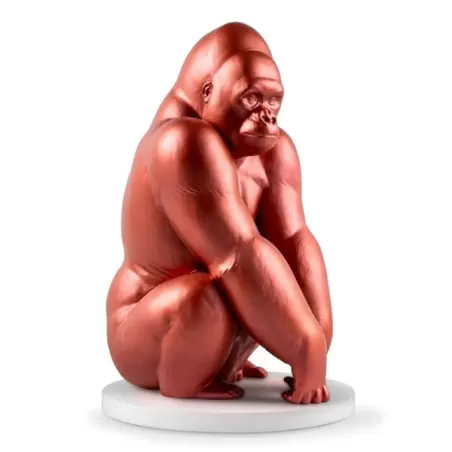 Gorilla Rosso metallizzato (Serie Limitata) - Lladro
