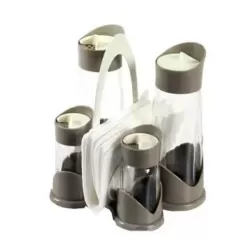 Servizio per olio, aceto, sale e pepe