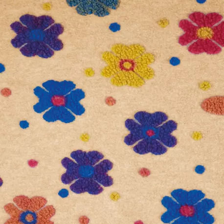 Ricordo Di Nonna, Tappeto lana soffiata con antiscivolo Cm.200x65 - Wosde