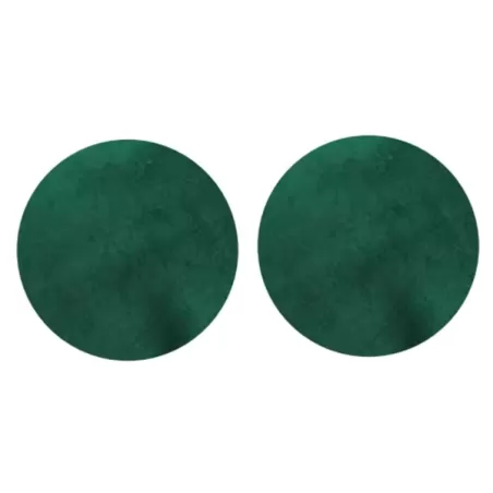 Sottopiatto tondo in velluto Cm.33 set 2 pezzi, Smeraldo - Wosde