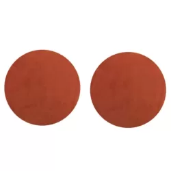 Sottopiatto tondo in velluto Cm.33 set 2 pezzi, Rame - Wosde