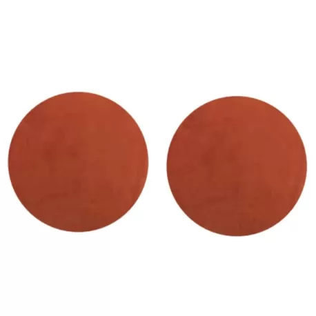 Sottopiatto tondo in velluto Cm.33 set 2 pezzi, Rame - Wosde