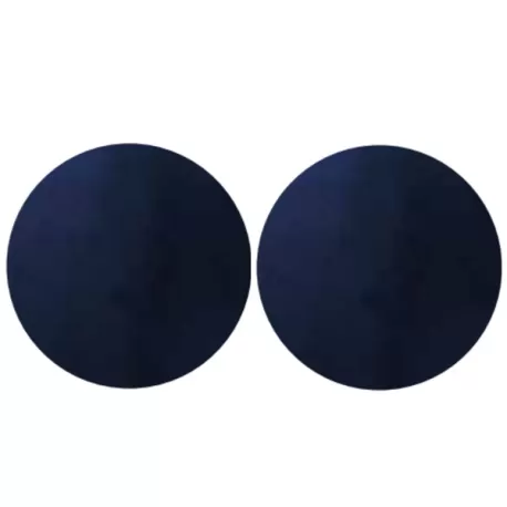 Sottopiatto tondo in velluto Cm.33 set 2 pezzi, Blu - Wosde