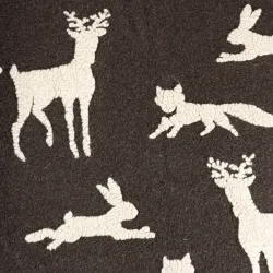 Bosco Incantato, Plaid lana soffiata grande Cm.130x150 - Wosde