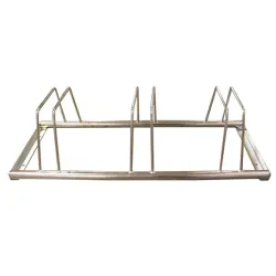 Portabiciclette in acciaio zincato 3 posti