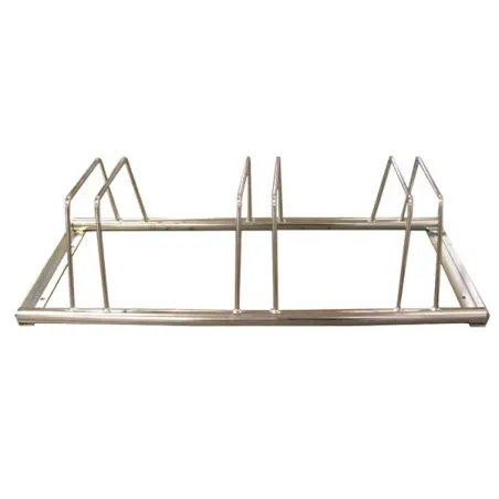 Portabiciclette in acciaio zincato 3 posti