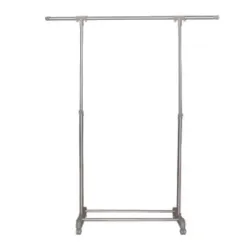 Portaabiti con ruote Cm.92/130x42 regolabile in altezza H.95/165