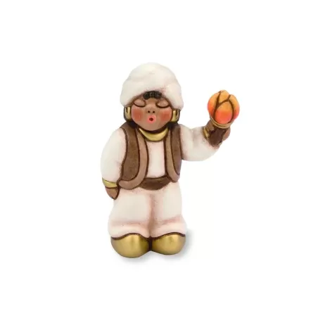 Moro con torcia presepe classico, bianco - Thun