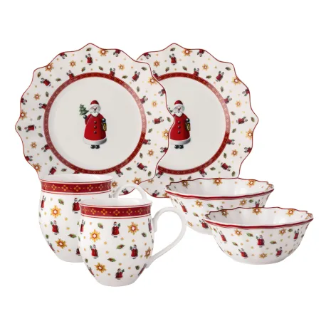 Toy's Delight Set da colazione, Babbo Natale, 6 pezzi - Villeroy & Boch