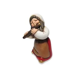 Suonatrice di flauto traverso presepe giubileo, rosso - Thun