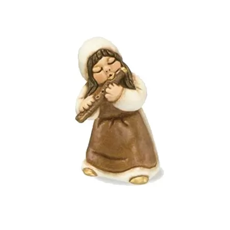 Suonatrice di flauto traverso presepe giubileo, bianco - Thun