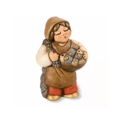 Venditore di pesce presepe giubileo, rosso - Thun