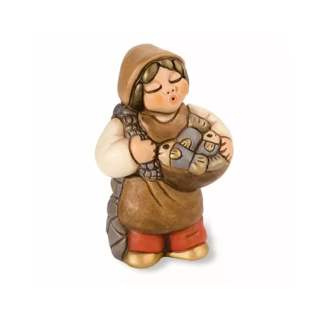 Venditore di pesce presepe giubileo, rosso - Thun