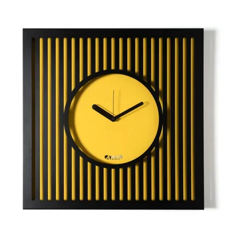 Orologio Tiffany grande, Nero/ocra - Arti e Mestieri