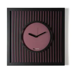Orologio Tiffany grande, Nero/viola ametista - Arti e Mestieri