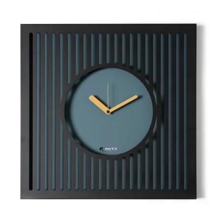 Orologio Tiffany grande, Nero/petrolio - Arti e Mestieri