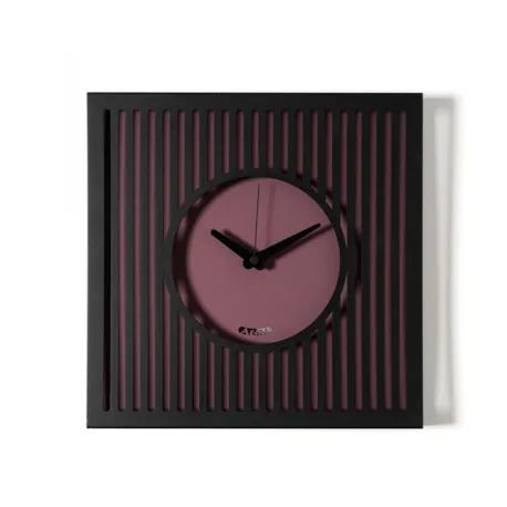 Orologio Tiffany piccolo, Nero/viola ametista - Arti e Mestieri