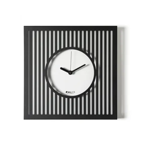 Orologio Tiffany piccolo, Nero/bianco marmo - Arti e Mestieri