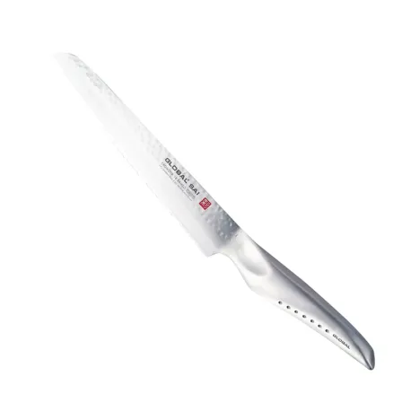 Coltello pane 'Sai' martellato per destrorsi SAI-M04 Cm.17/30 - Global