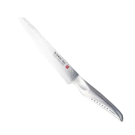 Coltello pane 'Sai' martellato per destrorsi SAI-M04 Cm.17/30 - Global