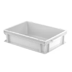 Contenitore Europa bianco ad uso alimentare, Cm.37×27×11,7 H. - Pavoni