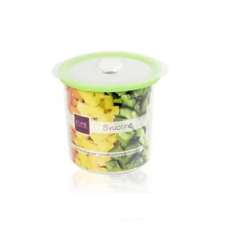 Contenitore sottovuoto rotondo lt. 1,0 con valvola - Classe