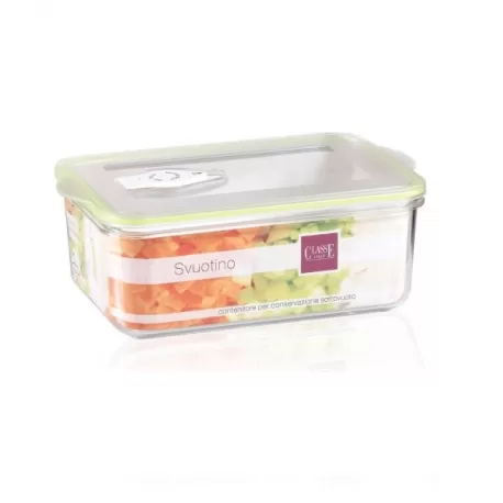 Contenitore sottovuoto rettangolare lt. 3,0 con valvola - Classe