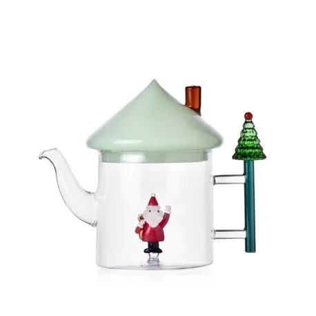 Christmas Tales, Teiera Babbo Natale tappo verde - Ichendorf