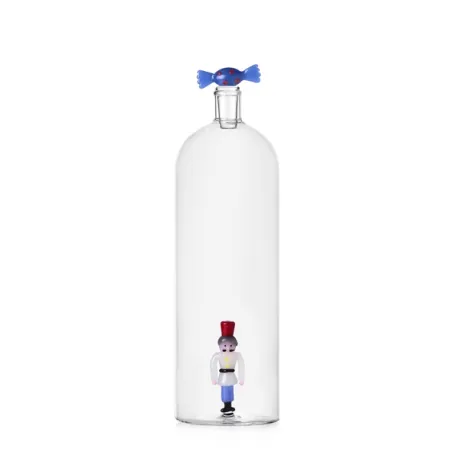 Schiaccianoci, Bottiglia caramella blu e soldatino - Ichendorf