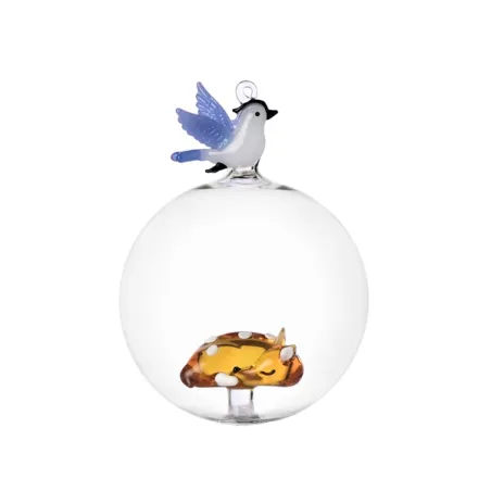 Woodland Tales, Palla di Natale uccellino e cerbiatto sdraiato - Ichendorf