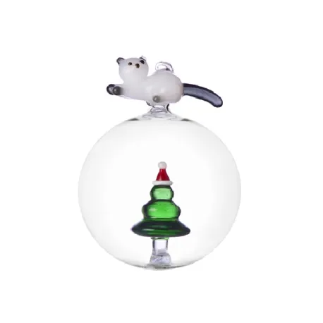 Tabby Cat, Palla di natale gatto e albero di Natale - Ichendorf