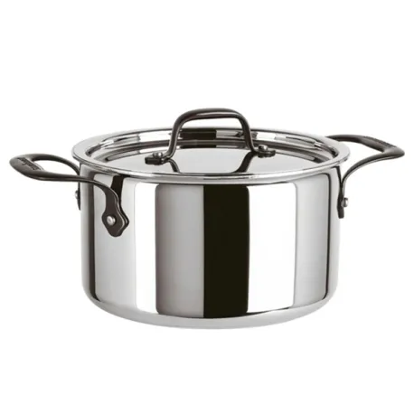 Home Chef, Casseruola alta 2 maniglie con coperchio Cm.16 - Sambonet