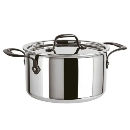 Home Chef, Casseruola alta 2 maniglie con coperchio Cm.16 - Sambonet