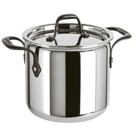 Home Chef, Pentola alta 2 maniglie con coperchio Cm.28 - Sambonet