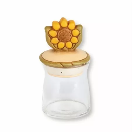 Barattolo in vetro piccolo country girasole - Thun