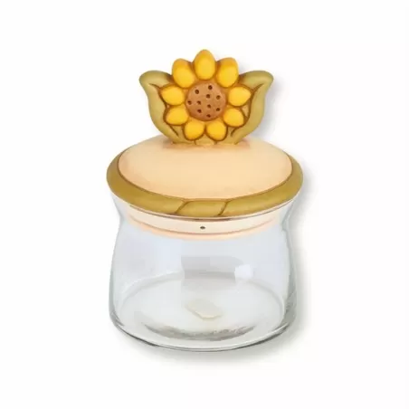 Barattolo in vetro medio country girasole - Thun
