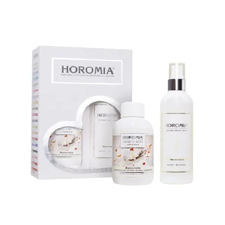 Essenza per Bucato Ml.250 + Deotessuto Spray, Horotwins Bianco Latte - Horomia