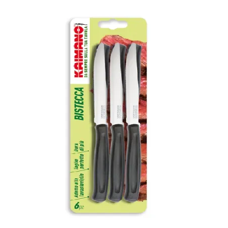 Coltello bistecca pezzi 6 Dinamik nero