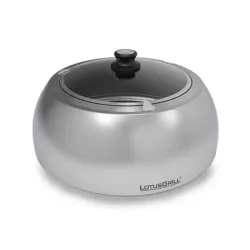 Coperchio in acciaio e vetro per barbecue XL - Lotus Grill