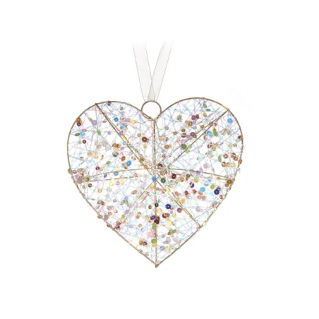 Scintille magiche da appendere, Cuore con 10 led - L'oca Nera