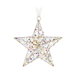 Scintille magiche da appendere, Stella 5 punte con 10 led - L'oca Nera