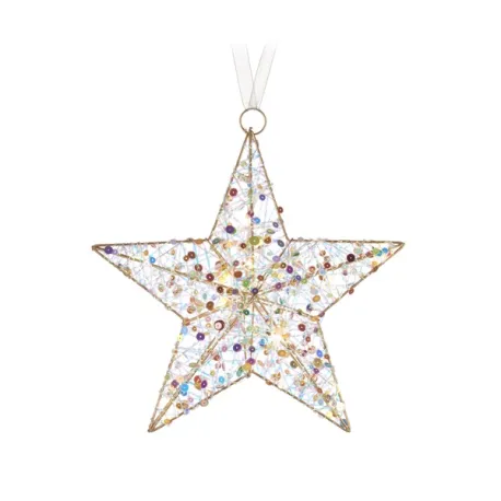 Scintille magiche da appendere, Stella 5 punte con 10 led - L'oca Nera