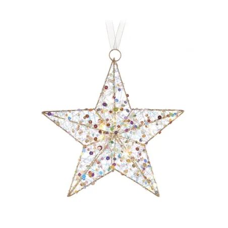 Scintille magiche da appendere, Stella 5 punte con 10 led - L'oca Nera