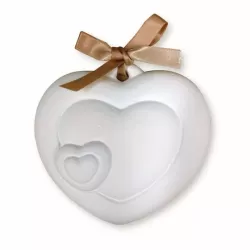 Profumatore cuore con cuore in gesso - Thun