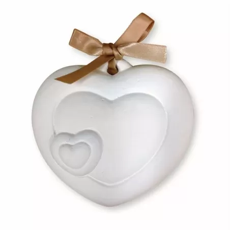 Profumatore cuore con cuore in gesso - Thun