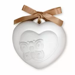 Profumatore cuore con farfalla in gesso - Thun