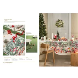 Vischio, Tovaglia antimacchia Cm.155x270, 10 posti - L'oca Nera 2