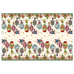 Mongolfiere, Tovaglia antimacchia Cm.155x180, 6 posti - L'oca Nera