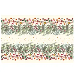 Vischio, Tovaglia antimacchia Cm.155x320, 12 posti - L'oca Nera