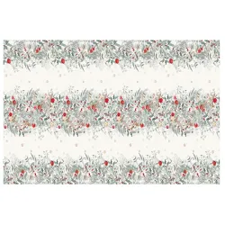 Agrifoglio, Tovaglia antimacchia Cm.155x270, 10 posti - L'oca Nera